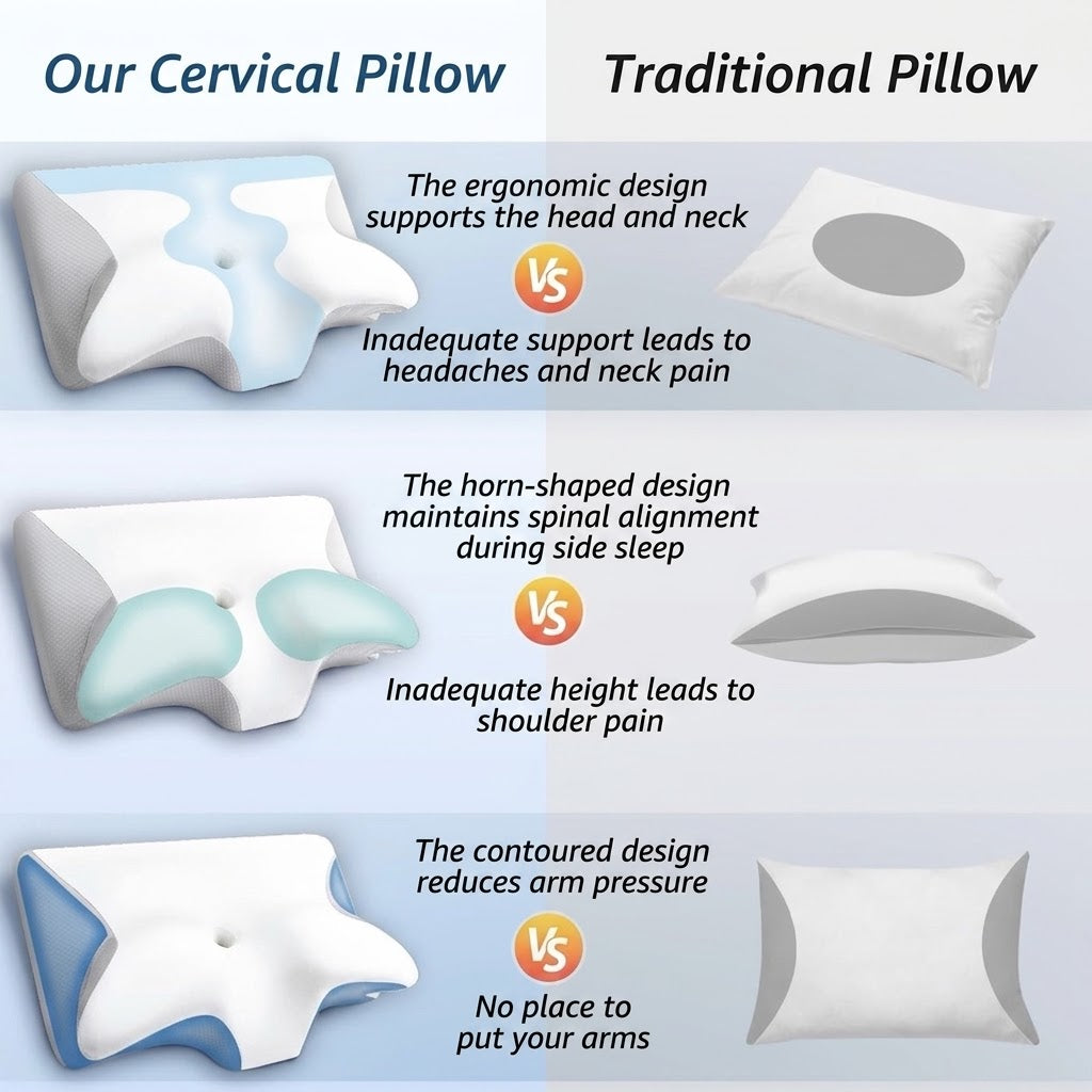 Ergonomic Neck Support Pillow